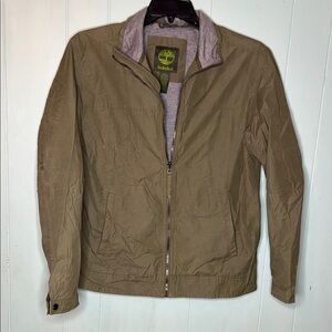 Timberland Green Lightweight Shirt Jacket Elastic Cuffs